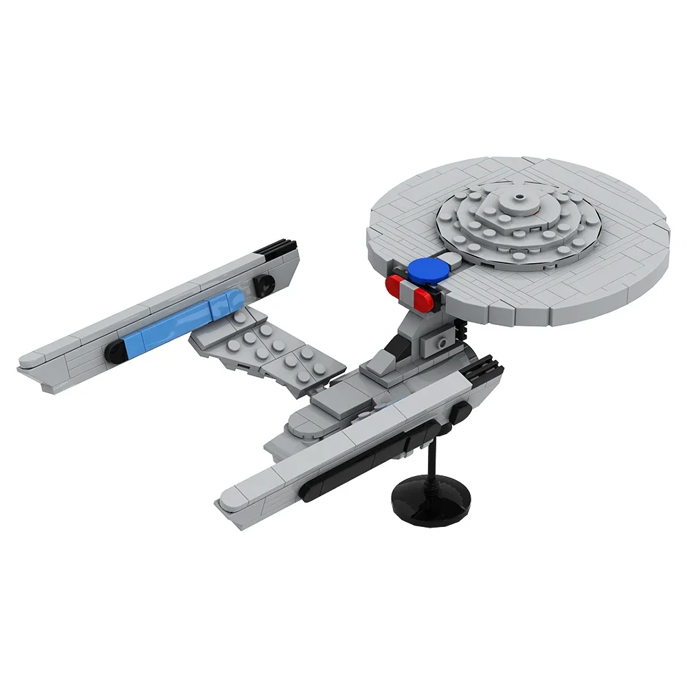 MOC Classic Movies Space Treks Enterprise 1701-A  Model Building Blocks Deep Space Nine DS9 Class Starship Bricks Toy Kids Gift