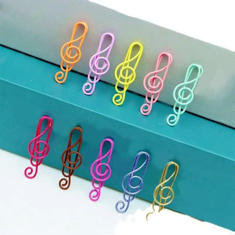 T5EA Music Note Note Lapp Clip 40 мм маленькая металлическая картина скрепки