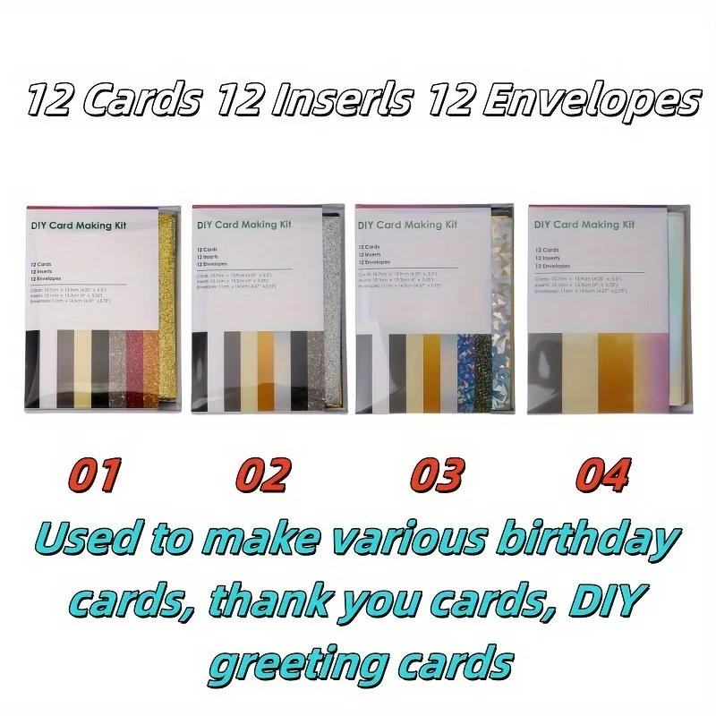 Card Making Starter Kit For Cricut Joy - Includes 1 pc card mat and  1 set Insert Cards , Create Greeting Cards at Home