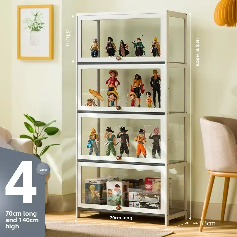 Figure Display Cabinet Floor-to-ceiling Simple Modern Living Room Layered Shelves Household Lockers Blind Box Display Cabinet