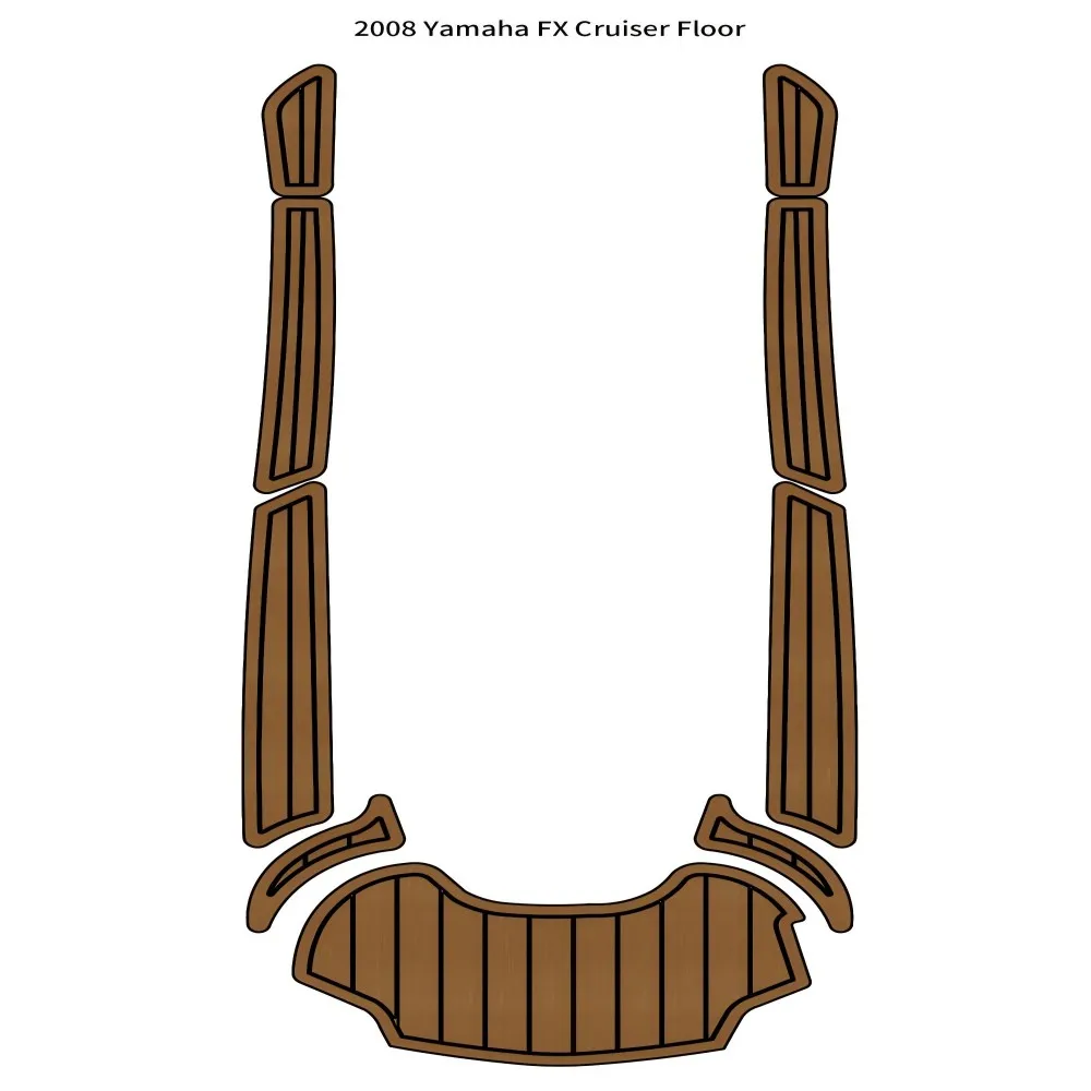 

2008 Ya-ma-ha FX Cruiser Floor Pad Boat EVA Teak Floor Mat SeaDek MarineMat Gatorstep Style Self Adhesive
