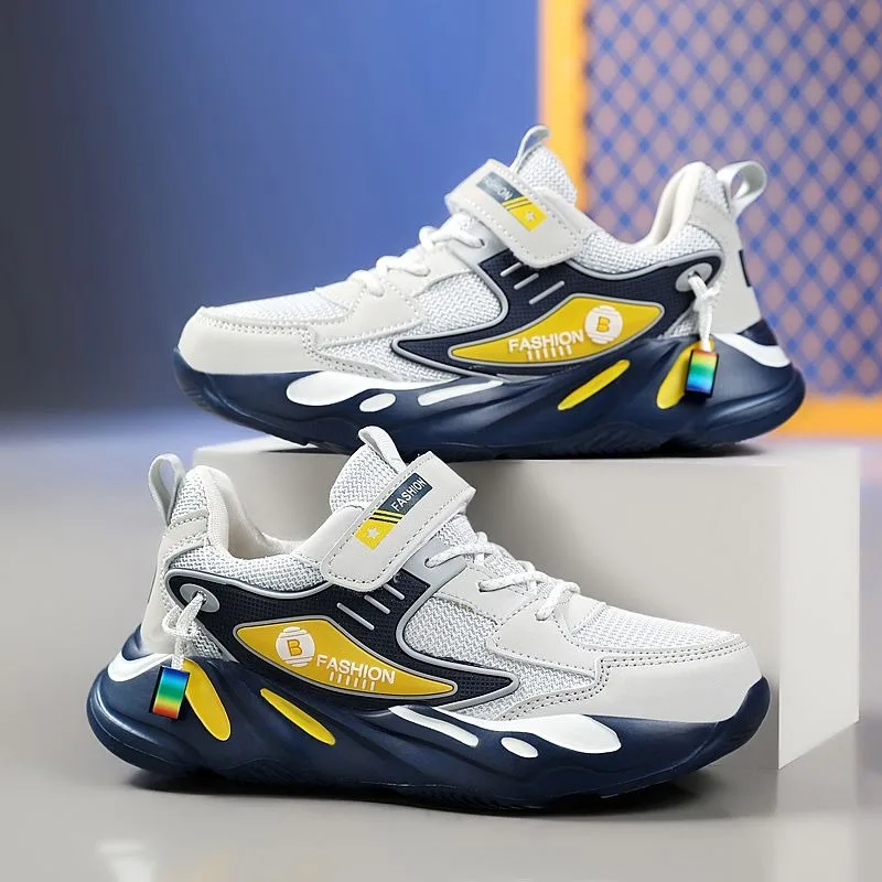 

Kid Shoes Breathable Light Running Shoes All Season Trainers Older Boy Sports Shoe Outdoor Leisure Child Walking Tennis Shoe