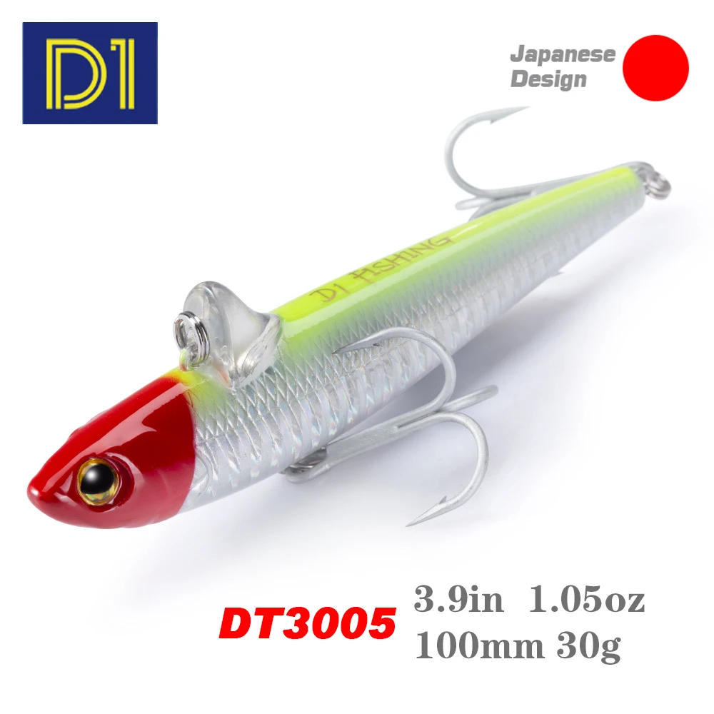D1 VIB Pencil señuelos hundidores vibración invierno