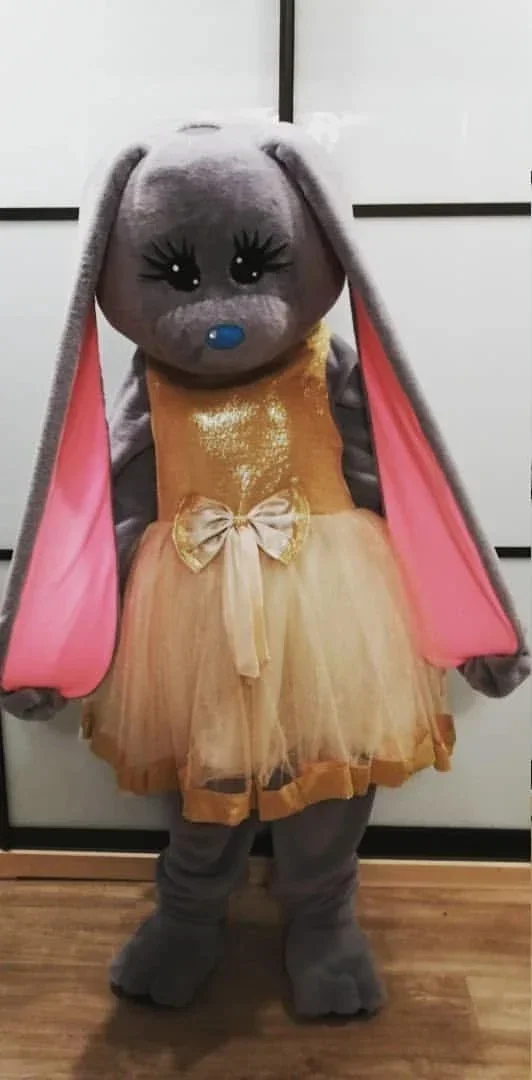 

ChristmasNew Adult Halloween Christmas Cute Rabbit Mascot Fancy Cartoon Mascot Costume Plush Fancy Dress Mascot Costume