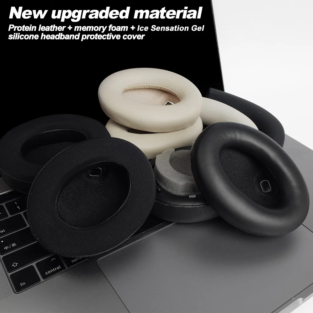 Earpads Compatible with SONY WH-1000XM4 Protein leather Memory foam Ear Pads Cushions Replacement Over-Ear Headphones Soft Pro
