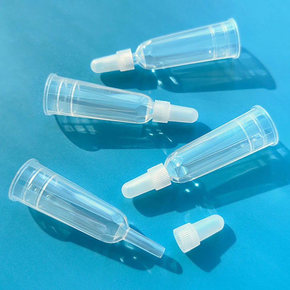 6 Pcs Ampoule Opener Ampule Bottles Tips Clear Replacement Liquids Dispensing Applicator Accessories for Dripper Shunt Caps