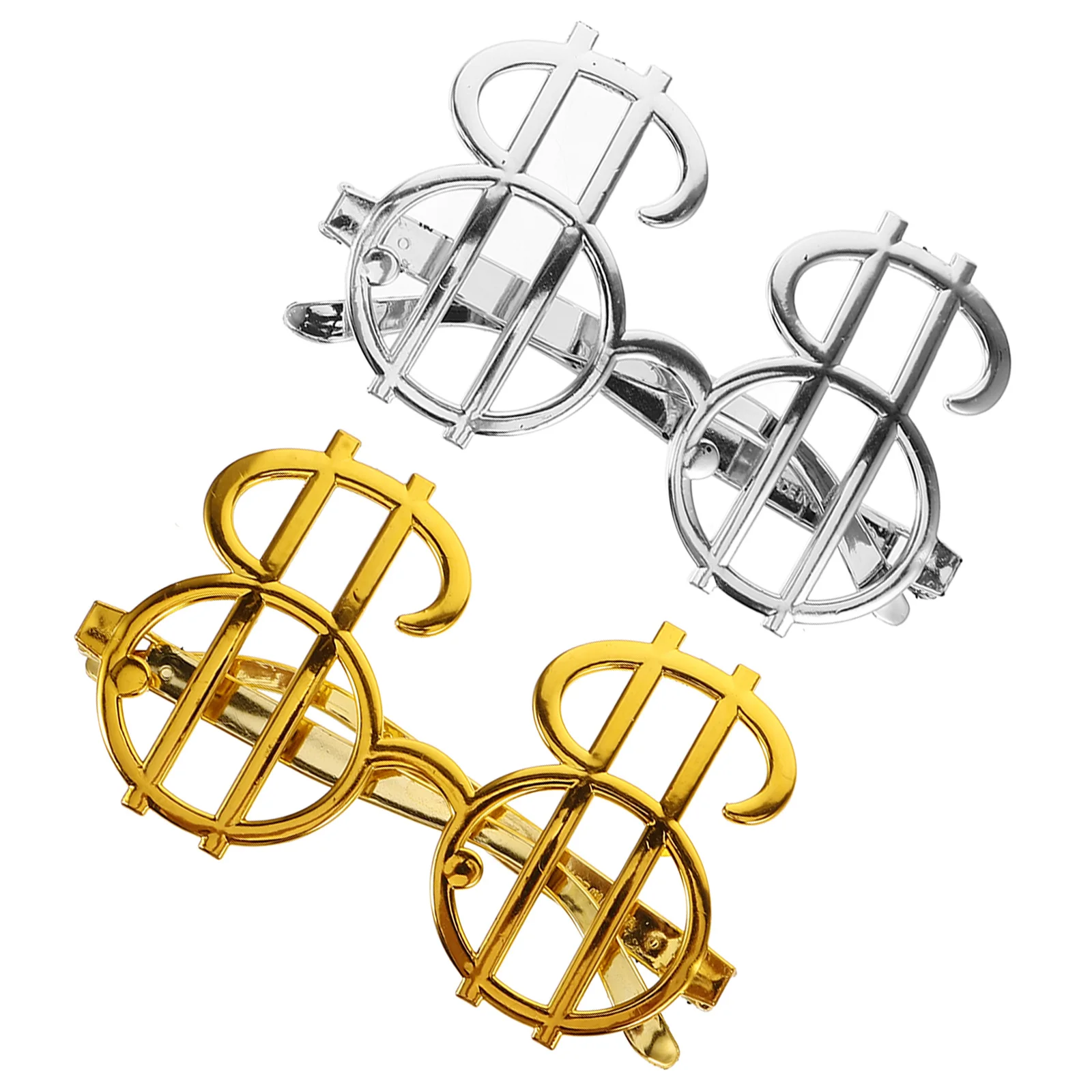 

2pcs Dollar Symbol Glasses Fun Eyewear Costume Beach Glasses Music Party Accessories Photo Props Plastic Party Supplies