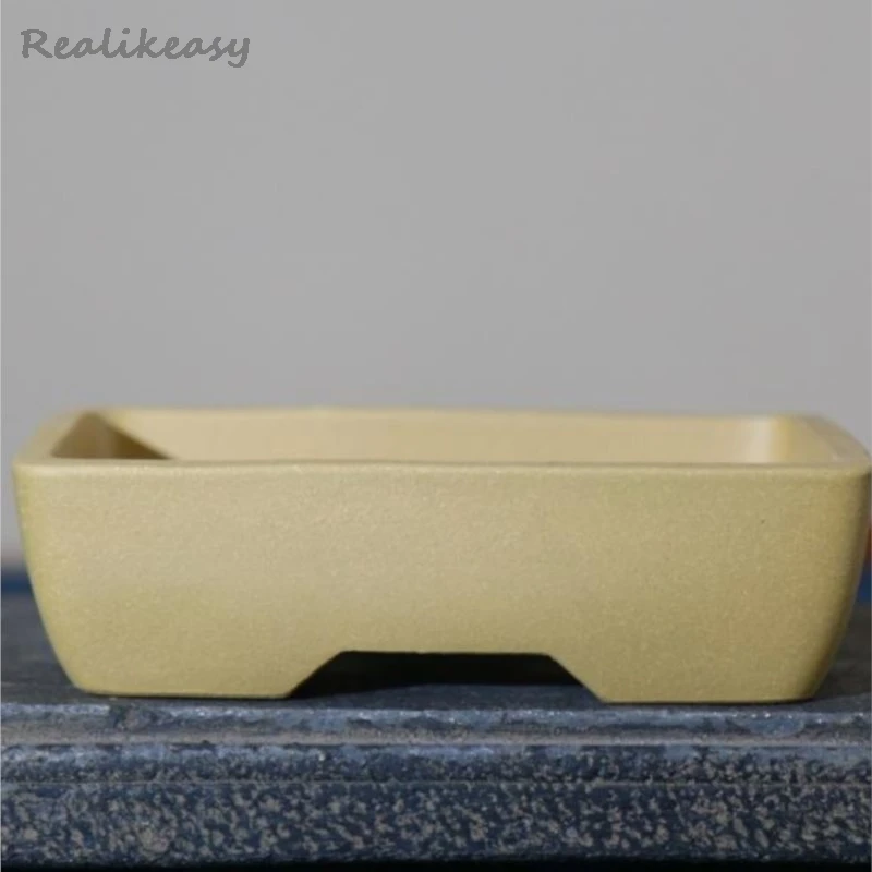 Chinese Purple Clay Flower Pot Rectangular Bonsai Pot Household Succulent Flower Pot Simple Classical Decorative Flower PotLH208