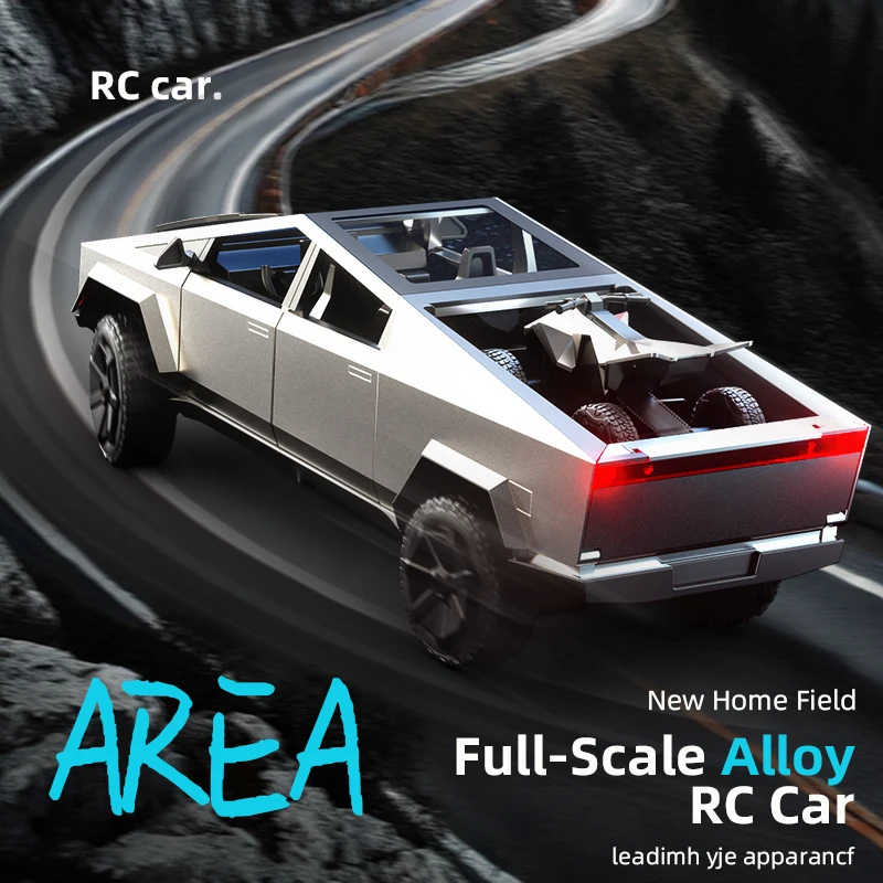 JJRC C8817 1:18 รถกระบะโลหะผสมรถบรรทุกCamping Off-road RCรถจําลองCybertruckรถสําหรับเด็กเด็กของขวัญเด็ก