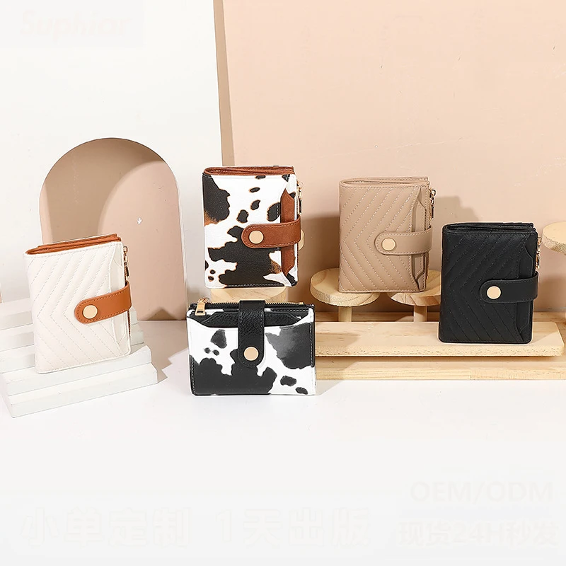 

Western Rhombus Pattern Commuter PU Leather Multi-cards Women Wallet Hasp Zipper Coin Purse