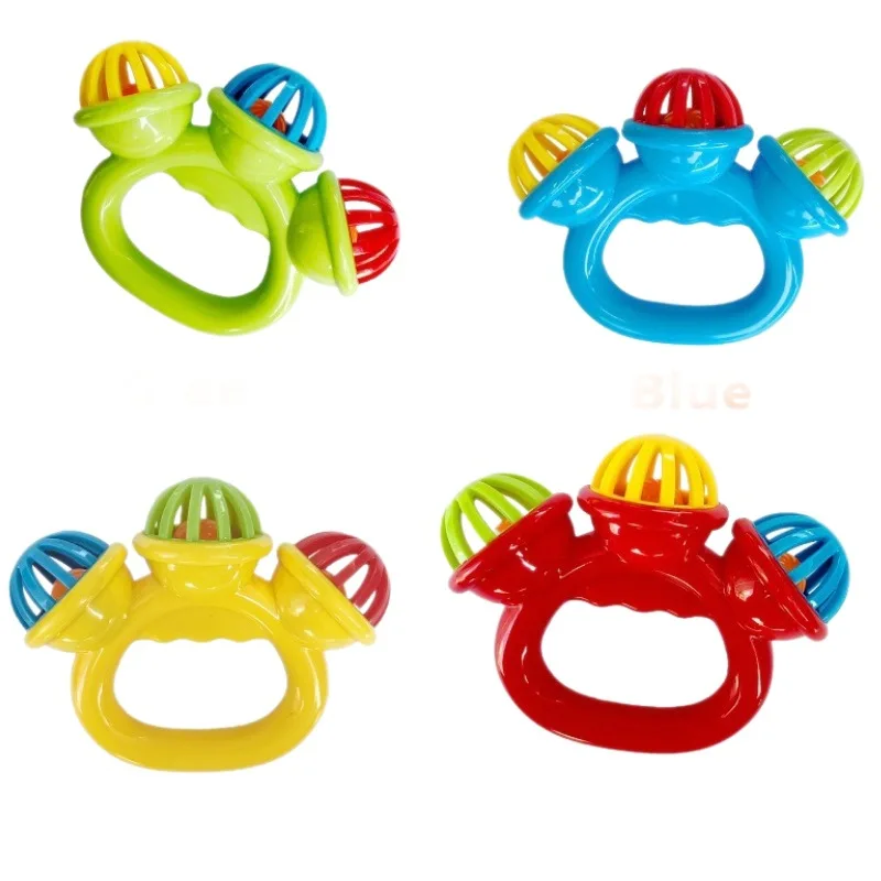 1-4PCS Baby Hand Rassel Ball Spielzeug Neugeborenen Greifen Hand Glocke Sensorischen Spielzeug Kinder Sicherheit Materialien Spielzeug für 0-24 Monate Baby Kinder