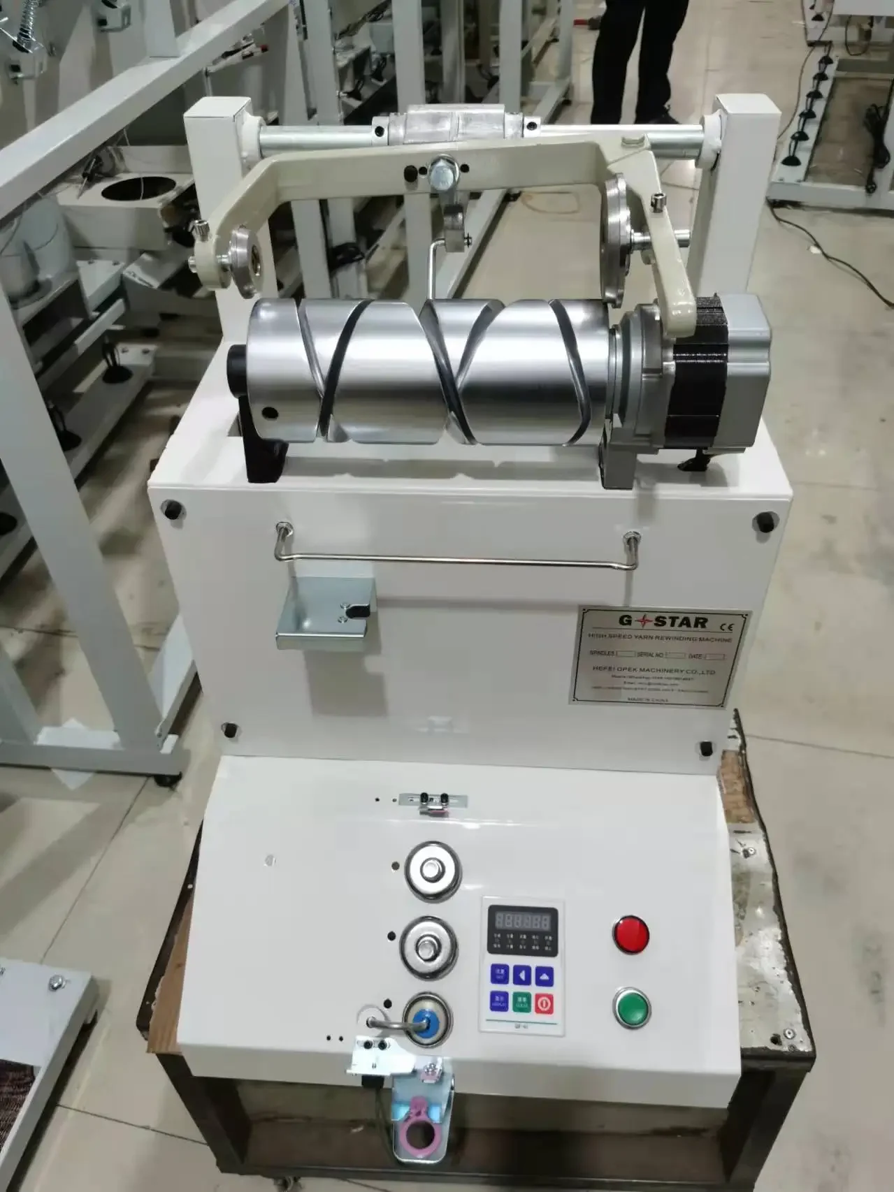custom spool one head  yarn winding machine factory price
