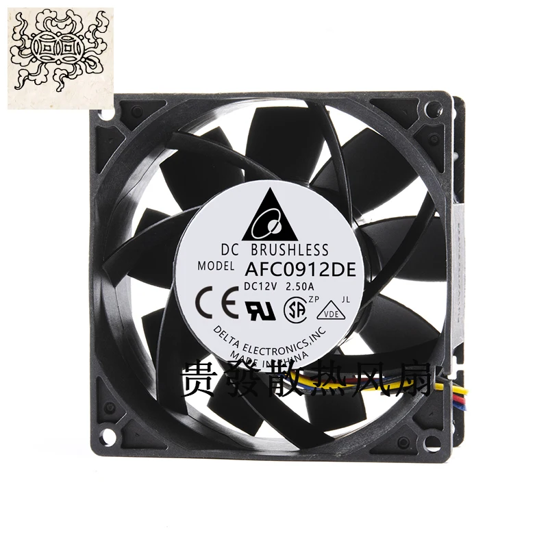 

Ltsf For 9cm AFC0912DE-ventilador De Refrigeración Para Coche, Nuevo Y Original, 12V, 2.5A, , 4 Cables, PWM, Servidor De Refue