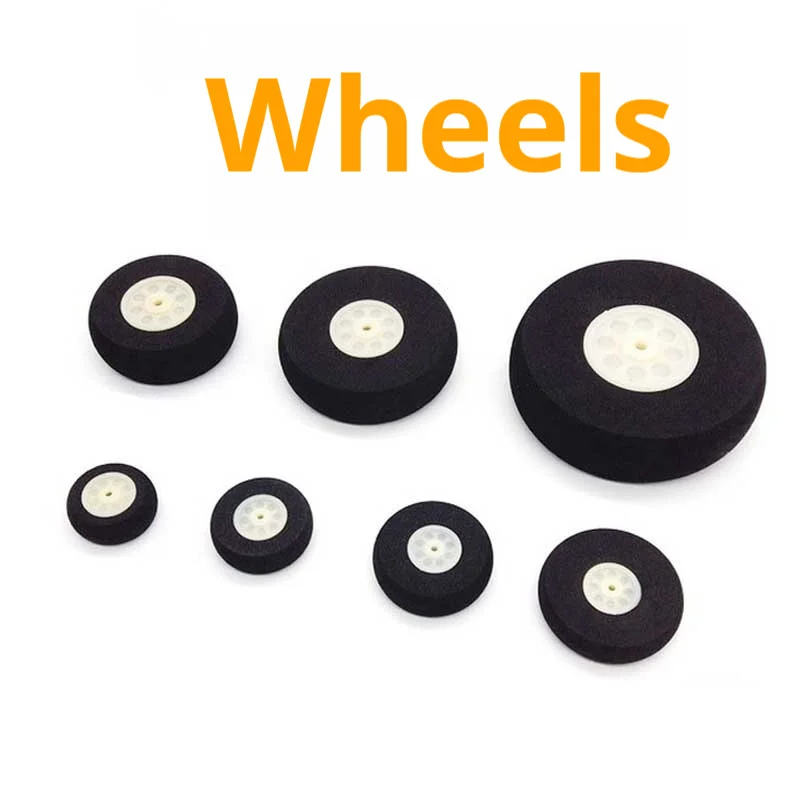 10 قطعة عجلات طائرة نموذجية 25 مللي متر 30 مللي متر 35 مللي متر 40 مللي متر 50 مللي متر 60 مللي متر 80 مللي متر عجلات آلة الإسفنج