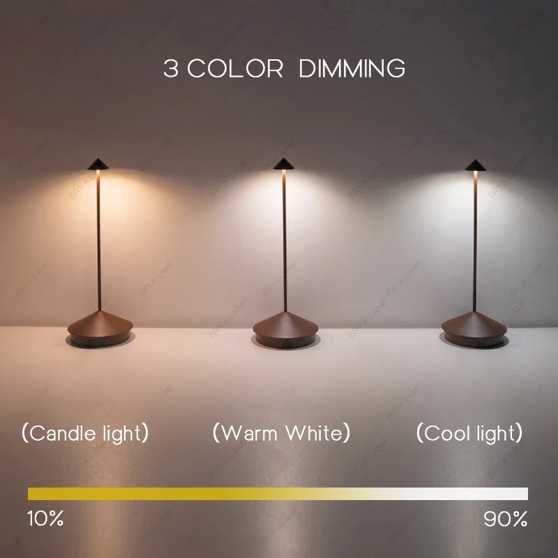 CE&Rohs Hotel Rechargeable Table Lamp Creative Dining Touch Led Bar Coffee Pina pro Table Lamp Lampada Da Tavolo Decorative Lamp