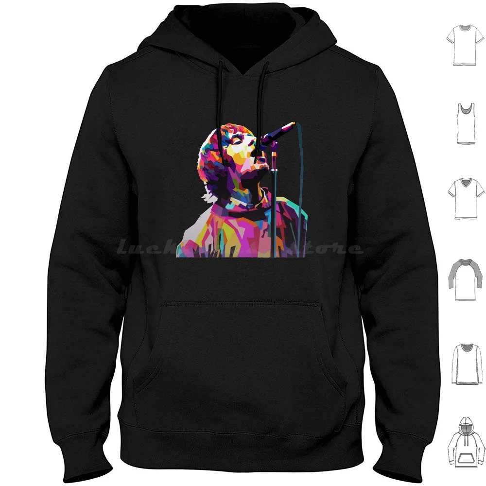 Vintage Liam Gallagher Art Hoodies Long Sleeve Liam Gallagher Liam Supersonic Whats The Story Morning Glory Definitly