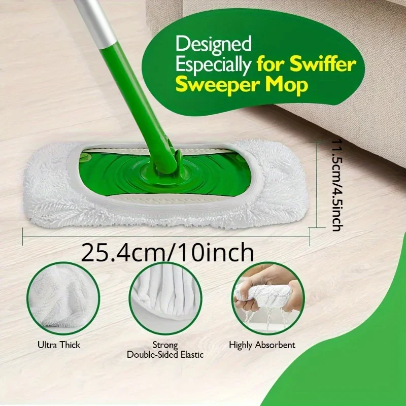 4 Reusable Mop Pads… - image