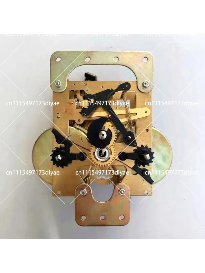 Copper Movement Base Wall Clock, Old-Fashioned Swing Mechanical Wind-Up Clock Accessories, 31-Day Maintenance