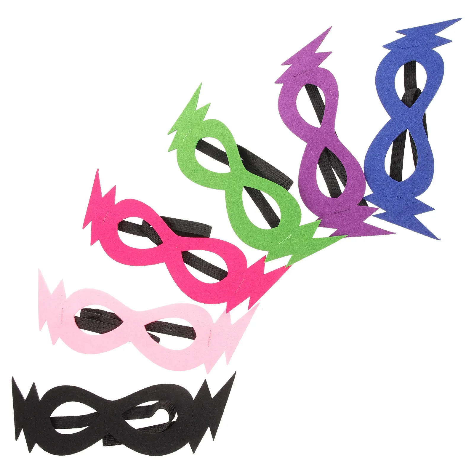 6Pcs Mask Set for Children Birthday Party Cosplay Fancy Dress Blindfold Game Accessory for Boys Girls Holiday Event Gift Idea