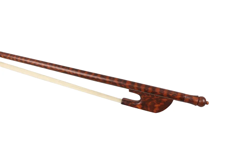 New Violin Bow 4/4 Full size Baroque Style Naturally snake wood Advance Fast Response Straight balanced #US