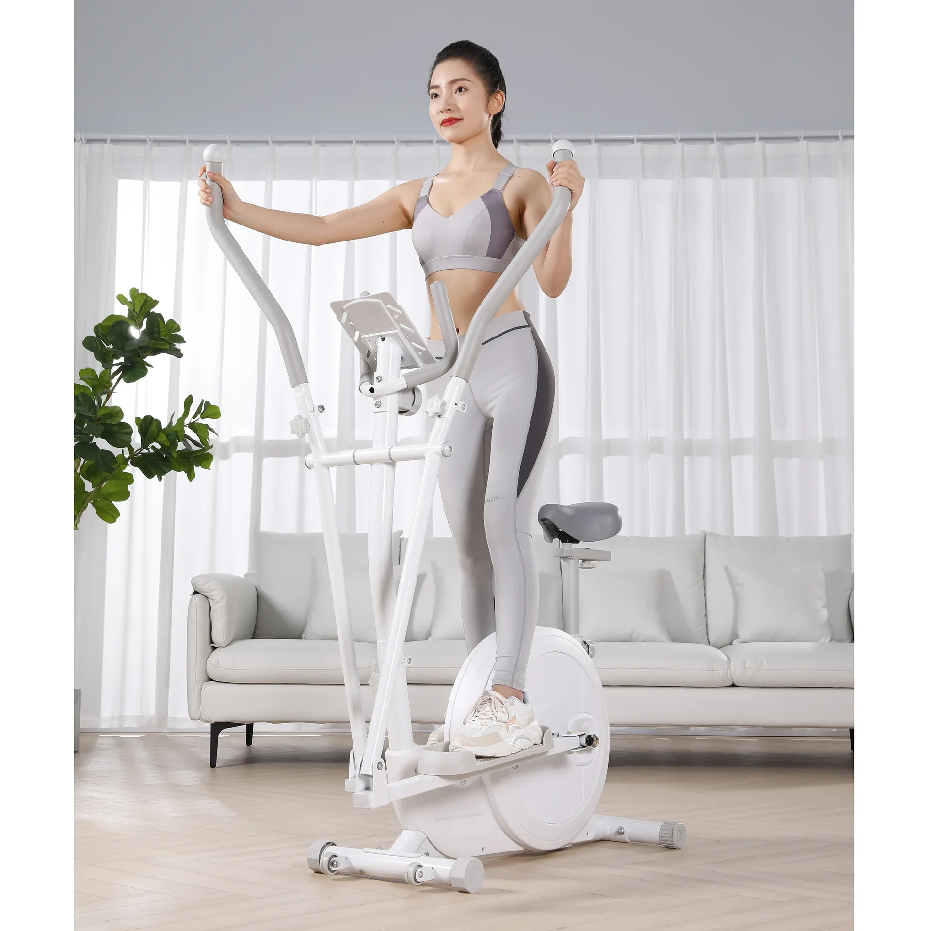 Factory Price Body building magnetic elliptical trainer cross  with seat walking machine