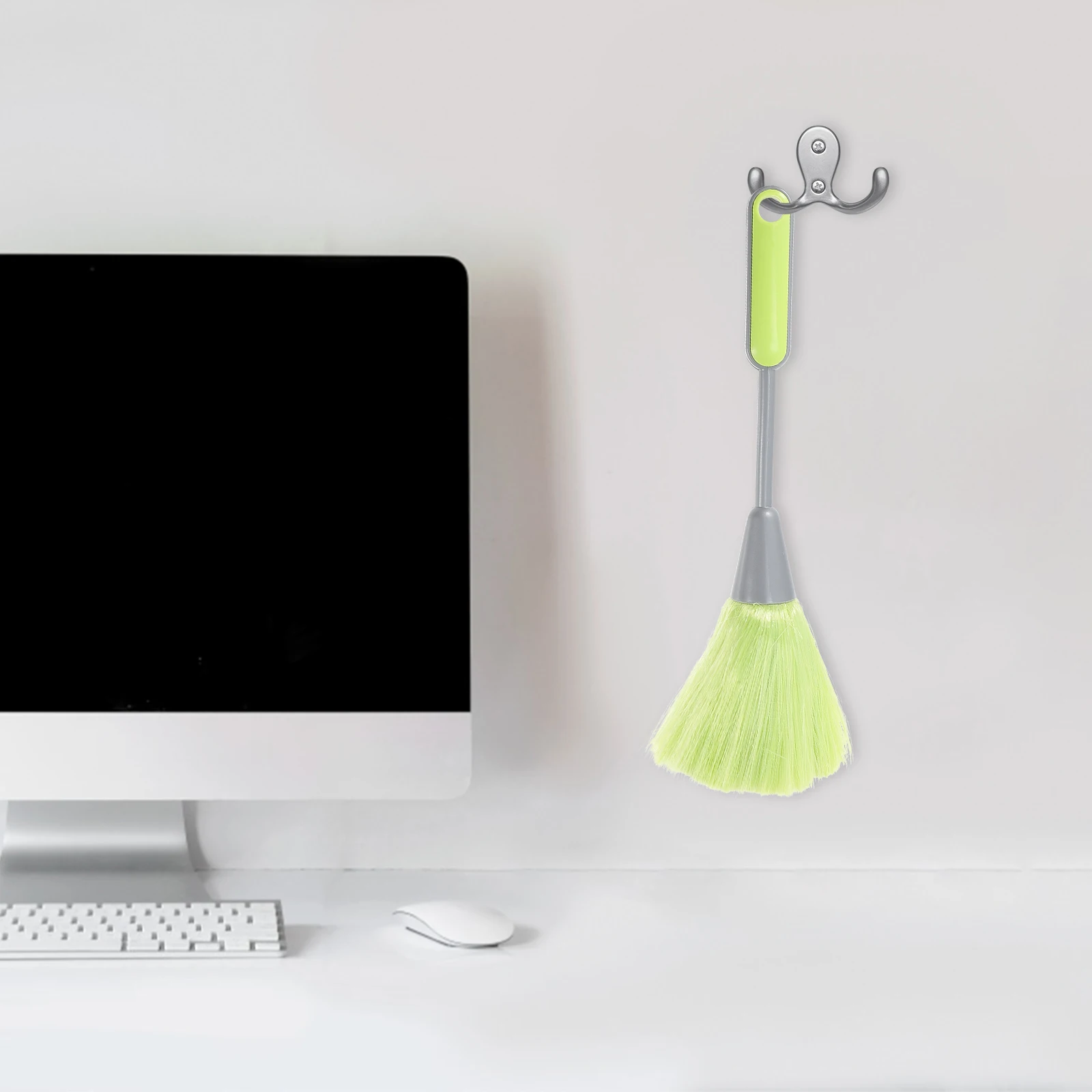 

2pcs Keyboard Cleaning Duster Fiber Metal Material Smooth Surface Laptop Desktop Piano Brush Dusting Wand Home Office Use