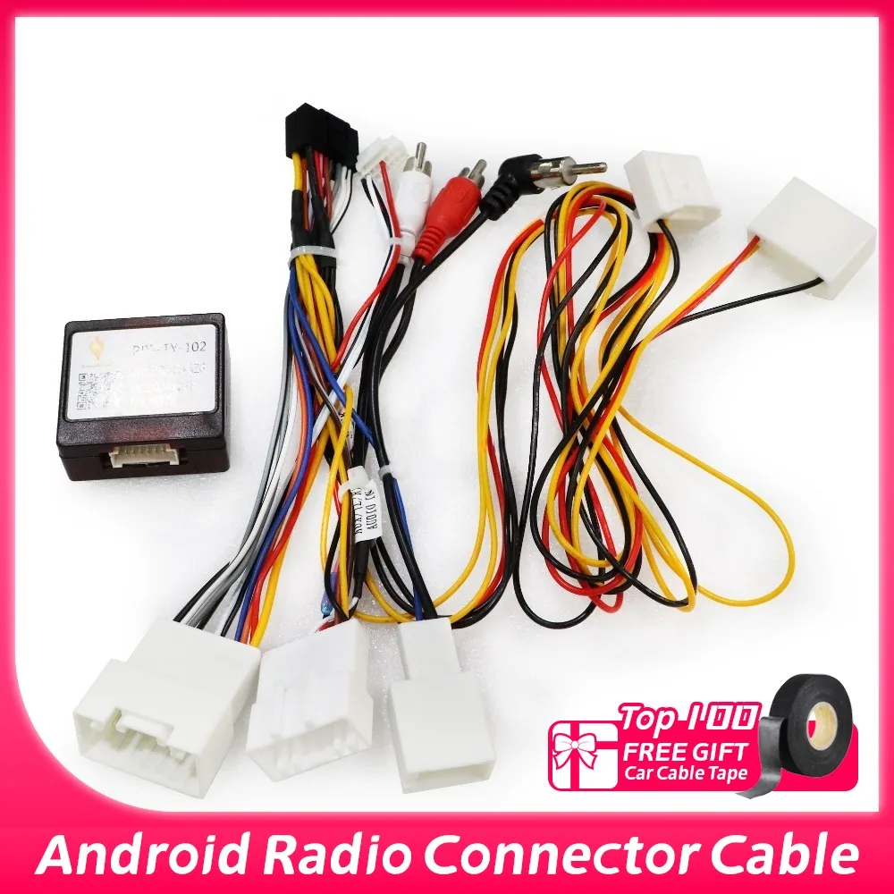 Car Android Navigation Cable Canbus Decoder box Wiring Harness with Canbus For TOYOTA AVALON 2006 - 2010 Wire Adapter