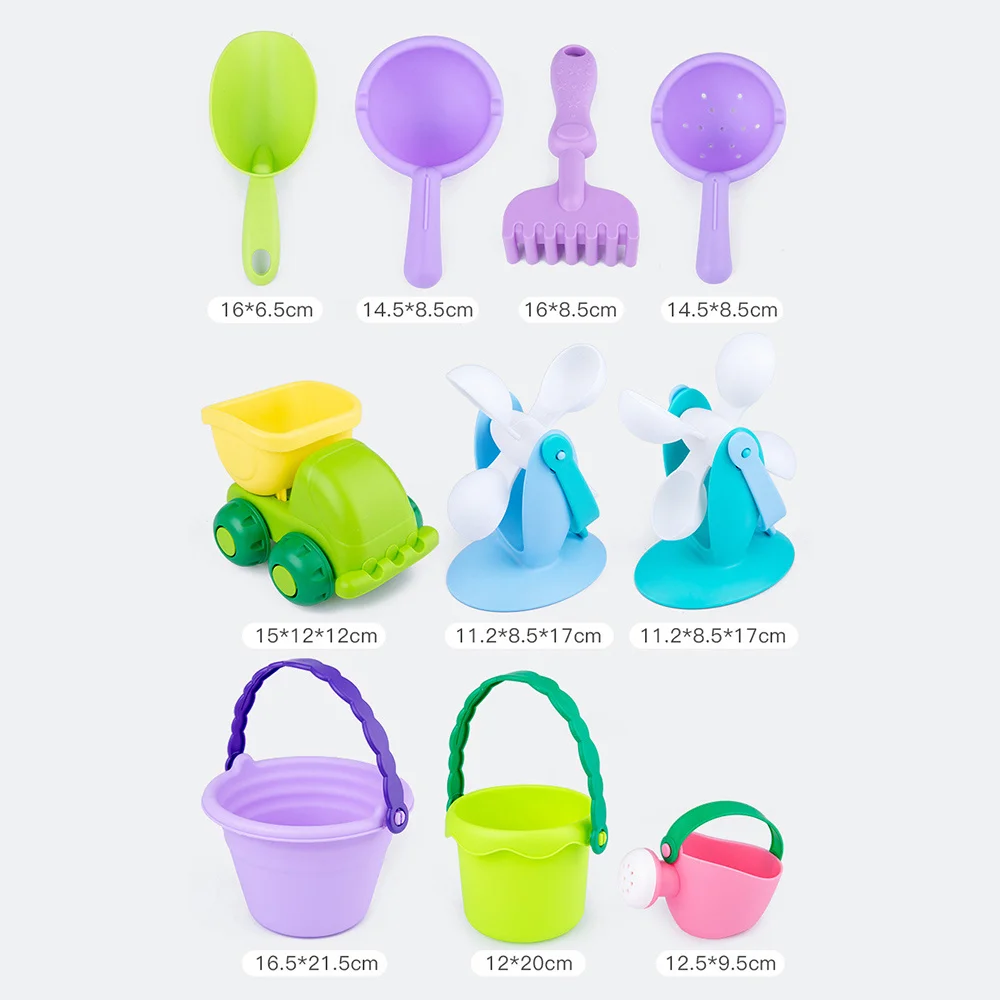 Ensemble de jouets de plage pour enfants, outils de creusement de sable, seau de plage Portable, jouets d'eau et de sable