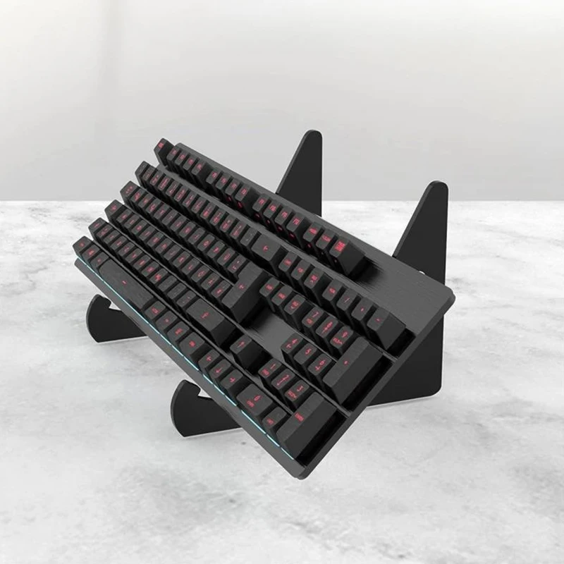 Keyboard Display Stand Transparent Acrylic Keyboard Holder Compute Mechanical Keyboard Storage Stand For Room Exhibition Halls