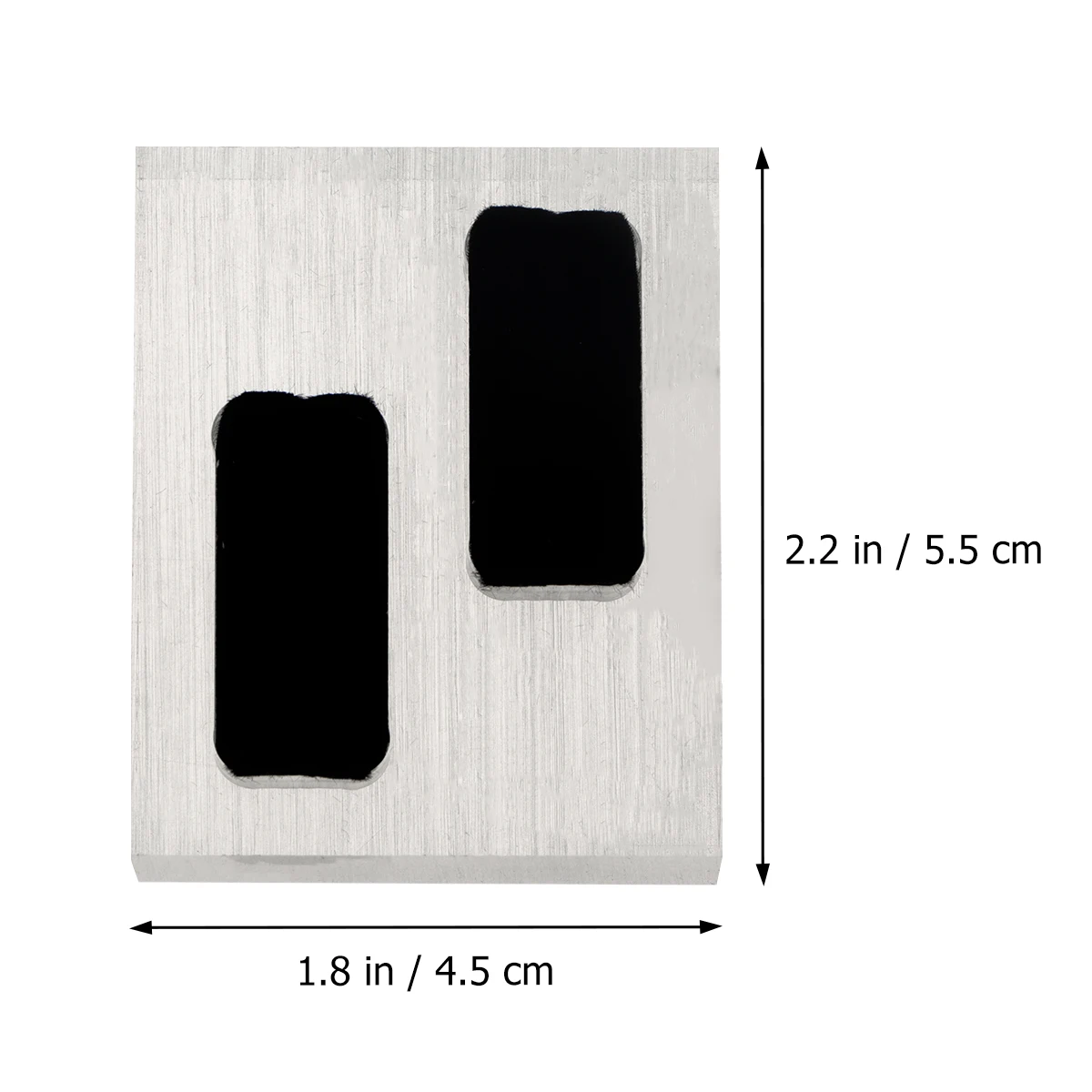 

Double Slots Acrylic Ring Display Stand Square Jewelry Display Organizer Practical Storage Rack for Home Showcase Jewelry Shop (