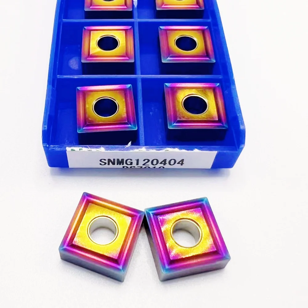 超硬インサート SNMG 120404   CNC 旋盤ツール刃先交換式旋削インサート、ステンレス鋼合金鋼 DS7010 SNMG 用 120404