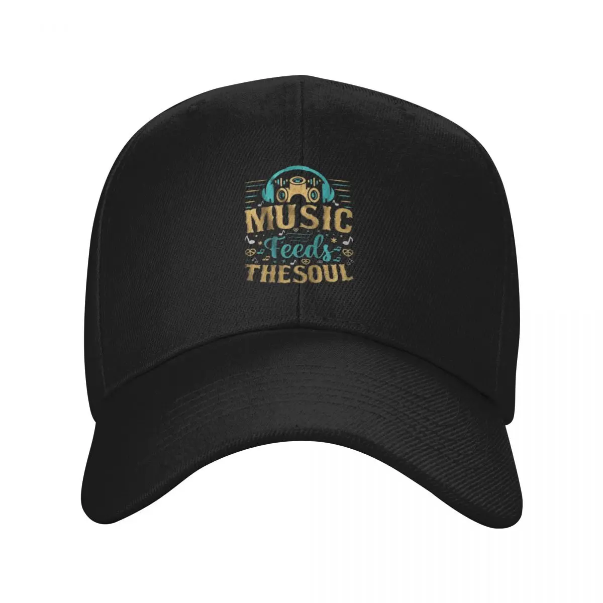 music feeds my soul Baseball Cap Fishing cap New In Hat Men Golf Wear Women's