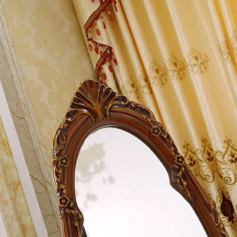 TAO American dressing mirror floor fitting mirror retro classic engraved bedroom luxury simple antique European style