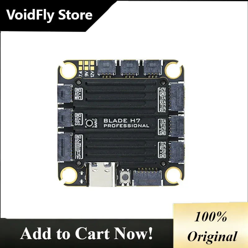 VoidFly RUSH FPV BLADE H7 Pro Flight Controller STM32H743 ICM42688 BMP280 AT7456E OSD Full CNC Alu Shell UAV Parts