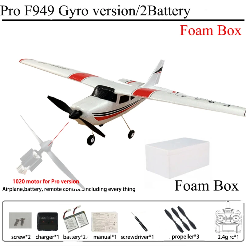 WLtoys F949 2.4G 3D6G 3Ch RC Vliegtuig Vaste Vleugel Vliegtuig Outdoor Speelgoed Drone RTF Upgrade Versie Digitale Servo F949S Met Gyroscoop
