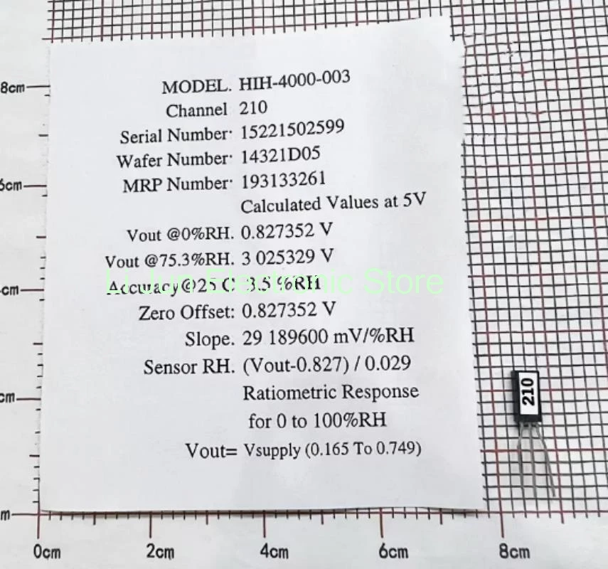 

1 шт. HIH4000-003 Датчик температуры и влажности 6130-021-001S 4010-003 5 шт.