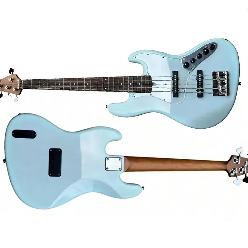 5-String Bass Guitar-Alder Body Carbonized Maple Neck Rosewood Fingerboard Switchable Pickup Gloss Finish