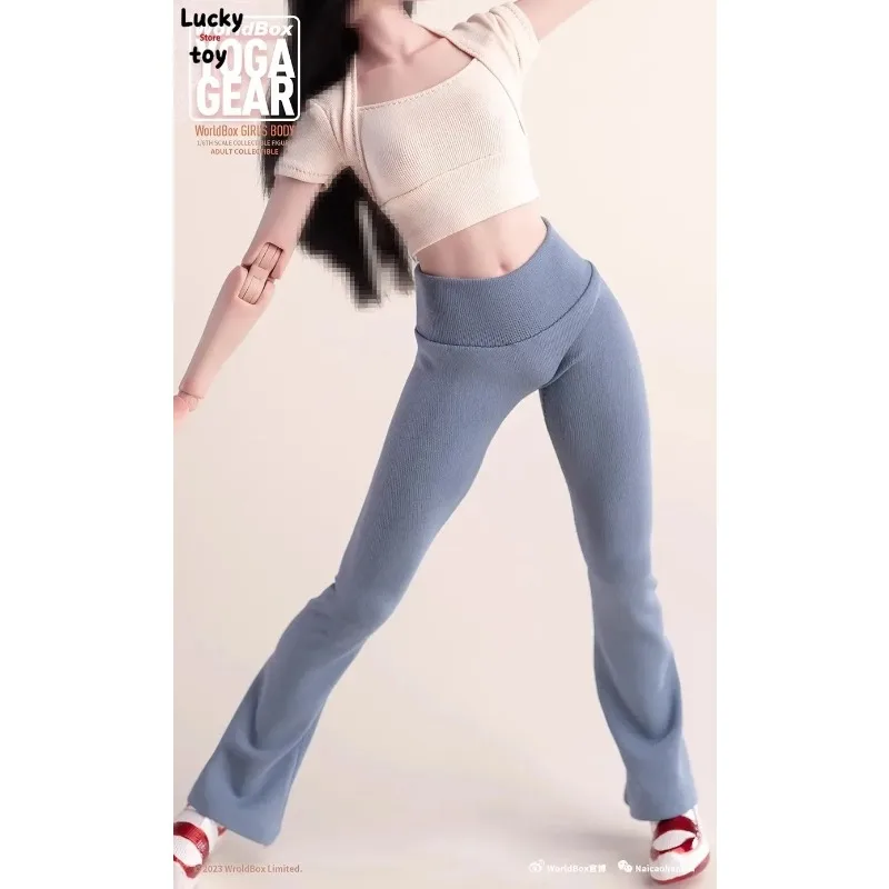 

Worldbox 1/6 Scale Female High-elasticity Exercise Yoga Tops Pants Clothes Model Fit 12'' Soldier Figures AT201 AT202 Body Toys