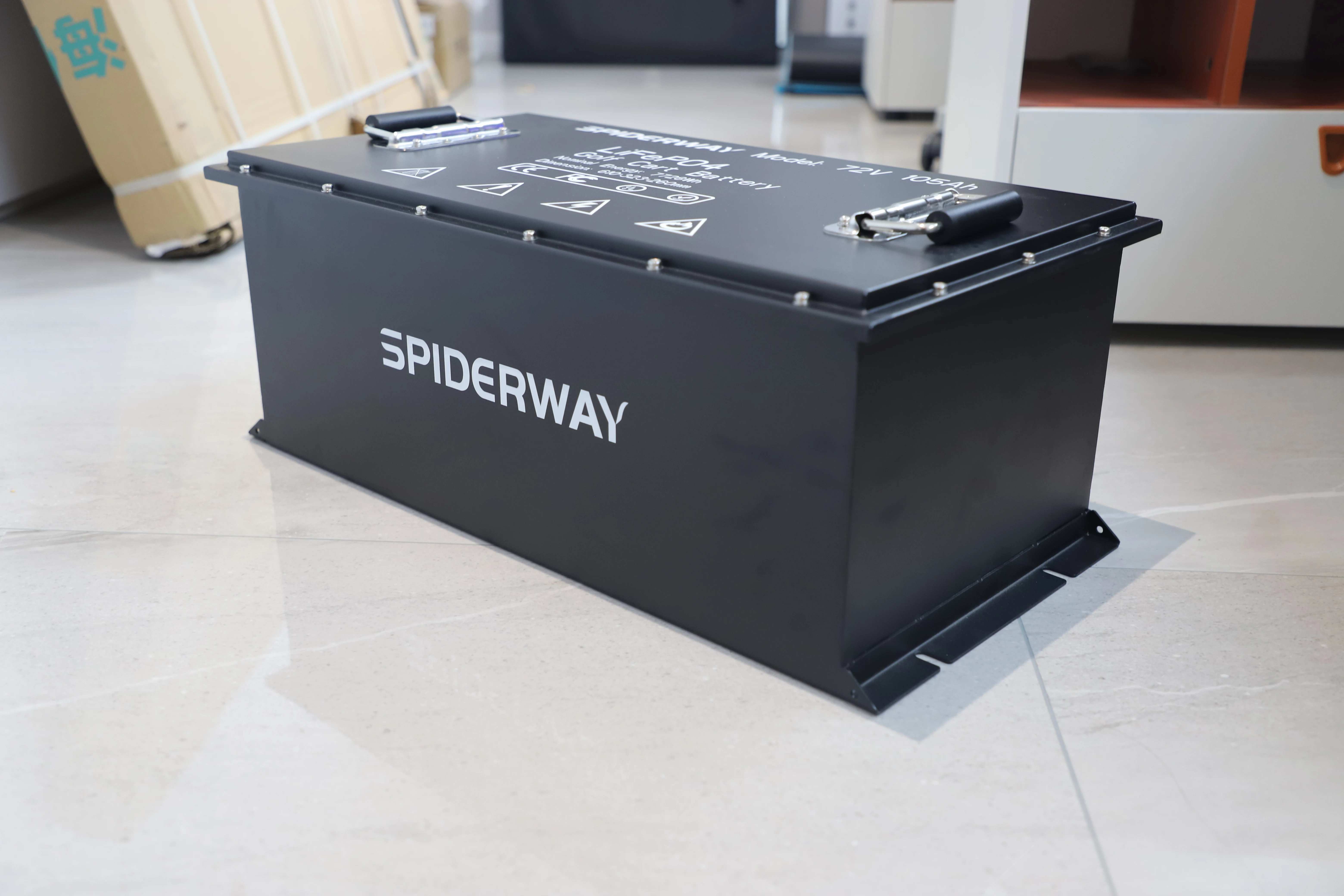 

Lithium LiFePO4 Golf Cart Battery 72V 105Ah With 25A Fast Charger 200A BMS Touch Monitor 6000+ Cycles for GEM ICON Golf Cart