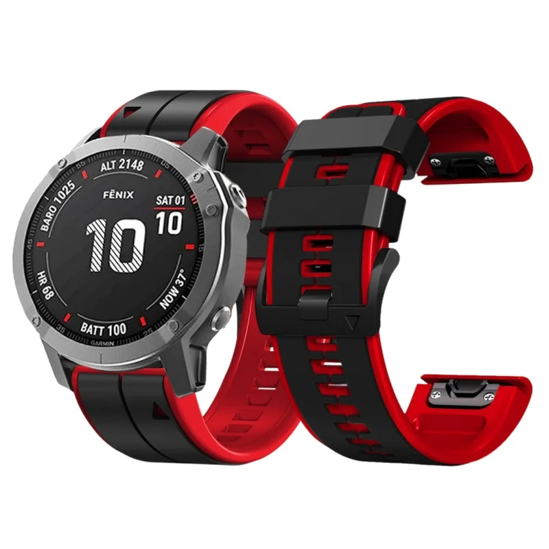สําหรับ Garmin Fenix 6 6X Pro Sapphire GPS 7 7X5 5X Plus สายคล้องคอซิลิโคนสร้อยข้อมือสําหรับ Garmin Approach S60
