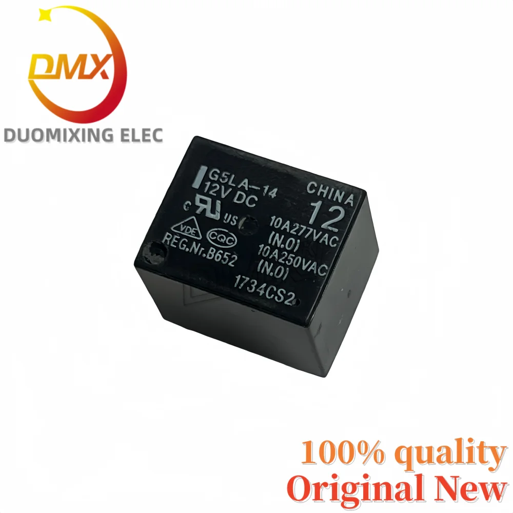 5PCS/LOT 100% New G5LA-14 12VDC Water Heater Electromagnetic Relay 10A 5-Pin