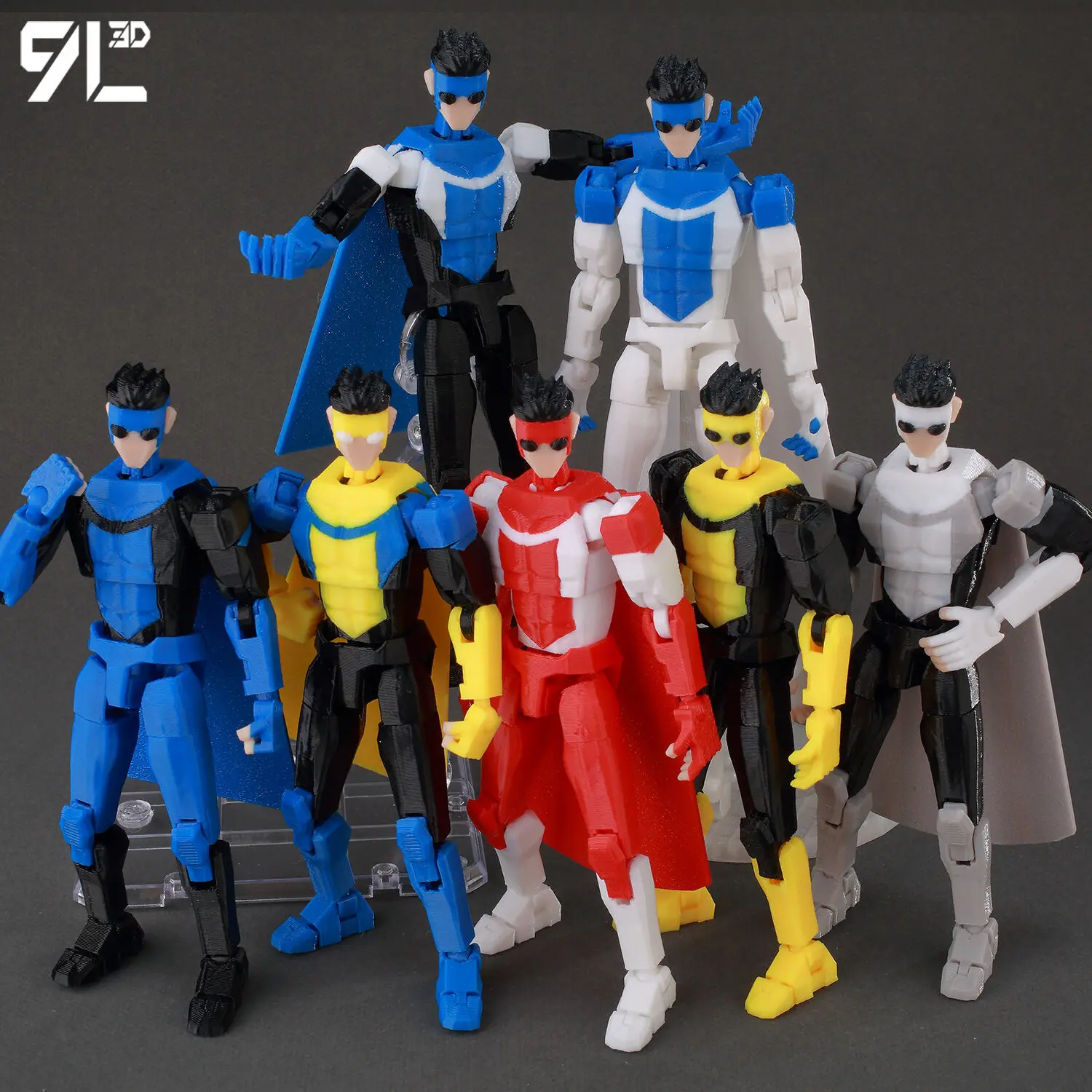 

9L3D печатный непобедимый мальчик Lucky13 манекен13 Conquer LEX Allen супергерои аниме игрушки фигурки модель манекена экшн-фигурки подарки