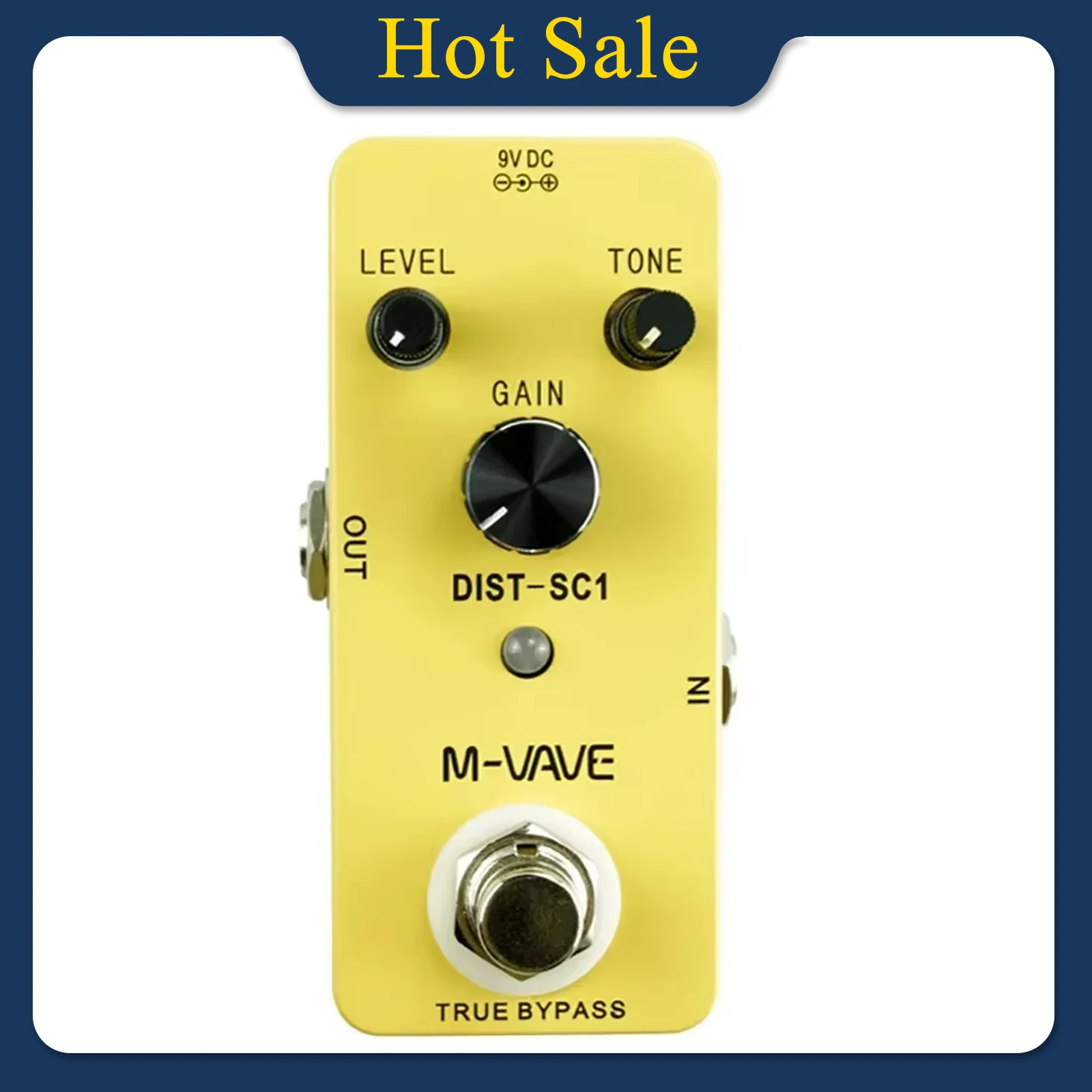 M-VAVE Distortion-SC1 Electric Guitar Effects Pedal Distortion Guitar True Bypass Pedal Effect Processors Guitar Accessories