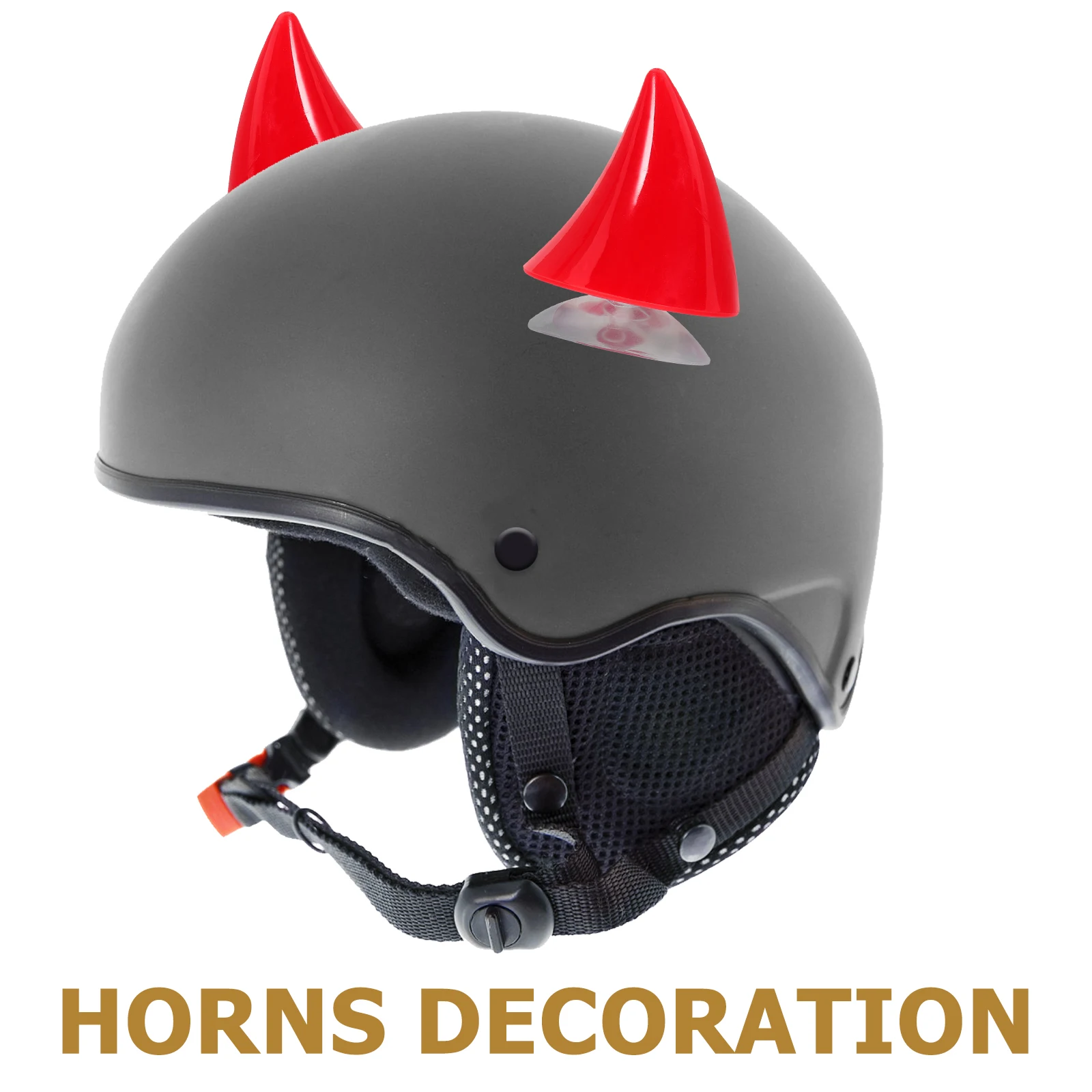 

2pcs Horns Motorcycle Decoration Accessories Reusable Cowhorn Style Horns For Motorbike Snowboard Ski Diy Decor With