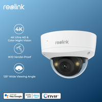 Reolink 4K IK10 Vandal-Proof PoE Security Camera 8MP Outdoor Turret IP Camera IP67 Waterproof Surveillance Camera Two-Way Audio