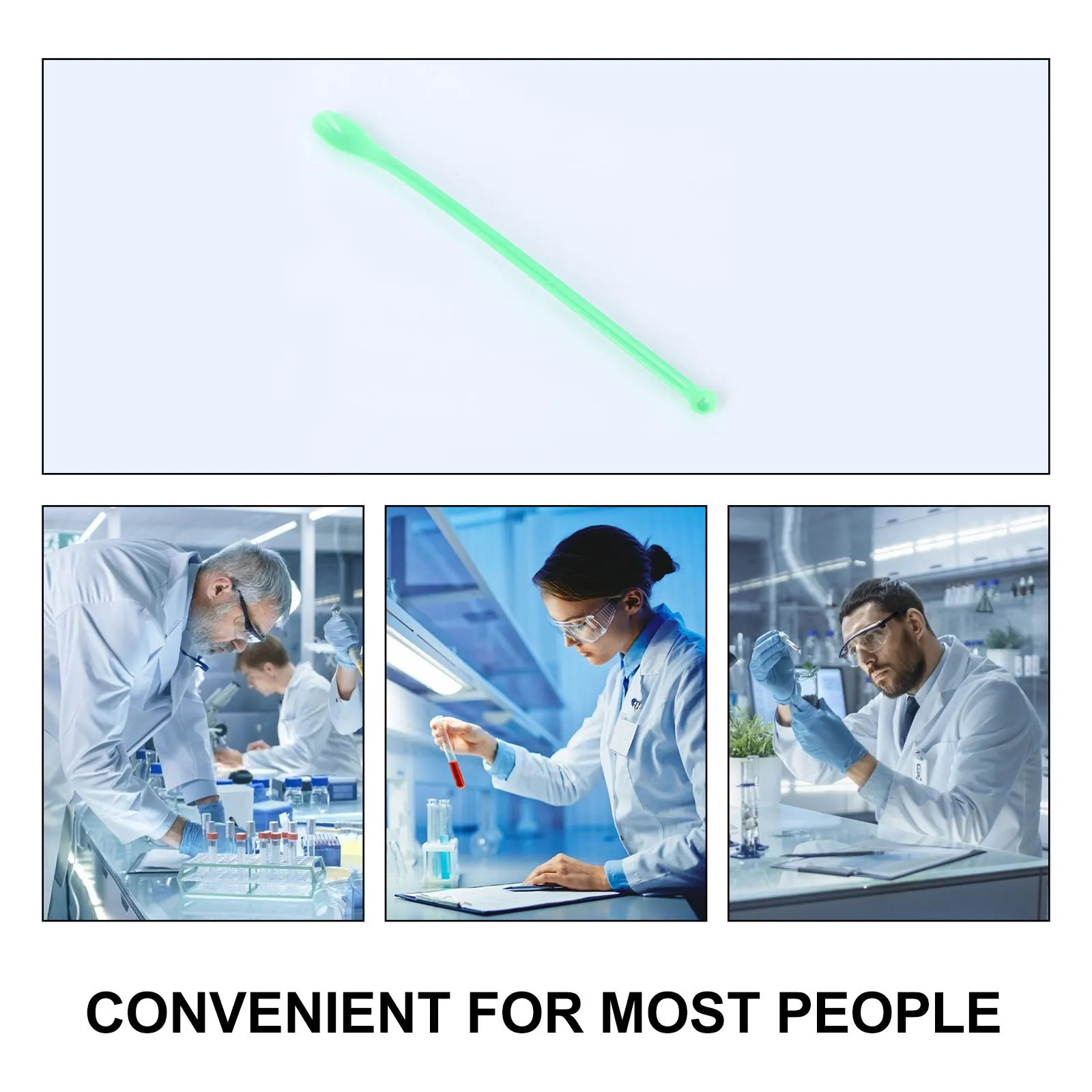 

100Pcs Plastic Sampling Spoons for Granule Granular Materials Lab Home Restaurant Mixing Scoop Mixing