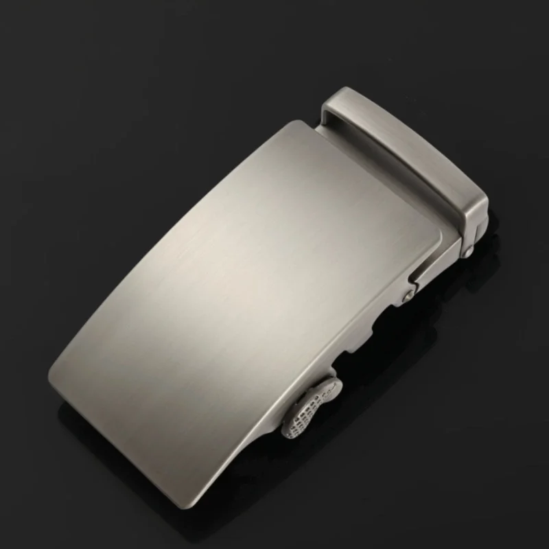 Męska automatyczna klamra do paska ze stopu, wysokiej jakości czarna metalowa klamra, męska biznesowa casualowa szeroka metalowa klamra do paska.