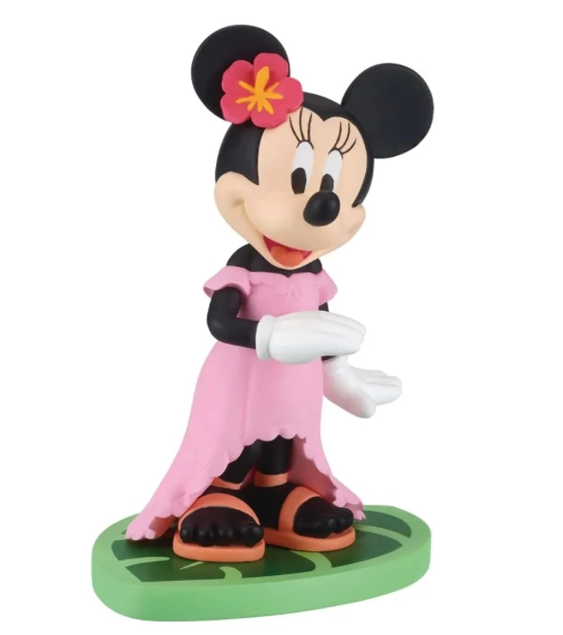 Originale Disney Gashapon Cute Anime Capsule Toys Mickey Mouse Minnie Donald Duck Daisy Hawaii Vacation Action Figure Model Gift