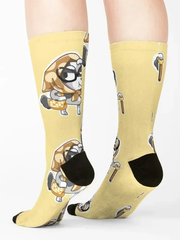 Cranky Granny Muffin Socks Rugby sport funny gift winter thermal Socks Woman Men's