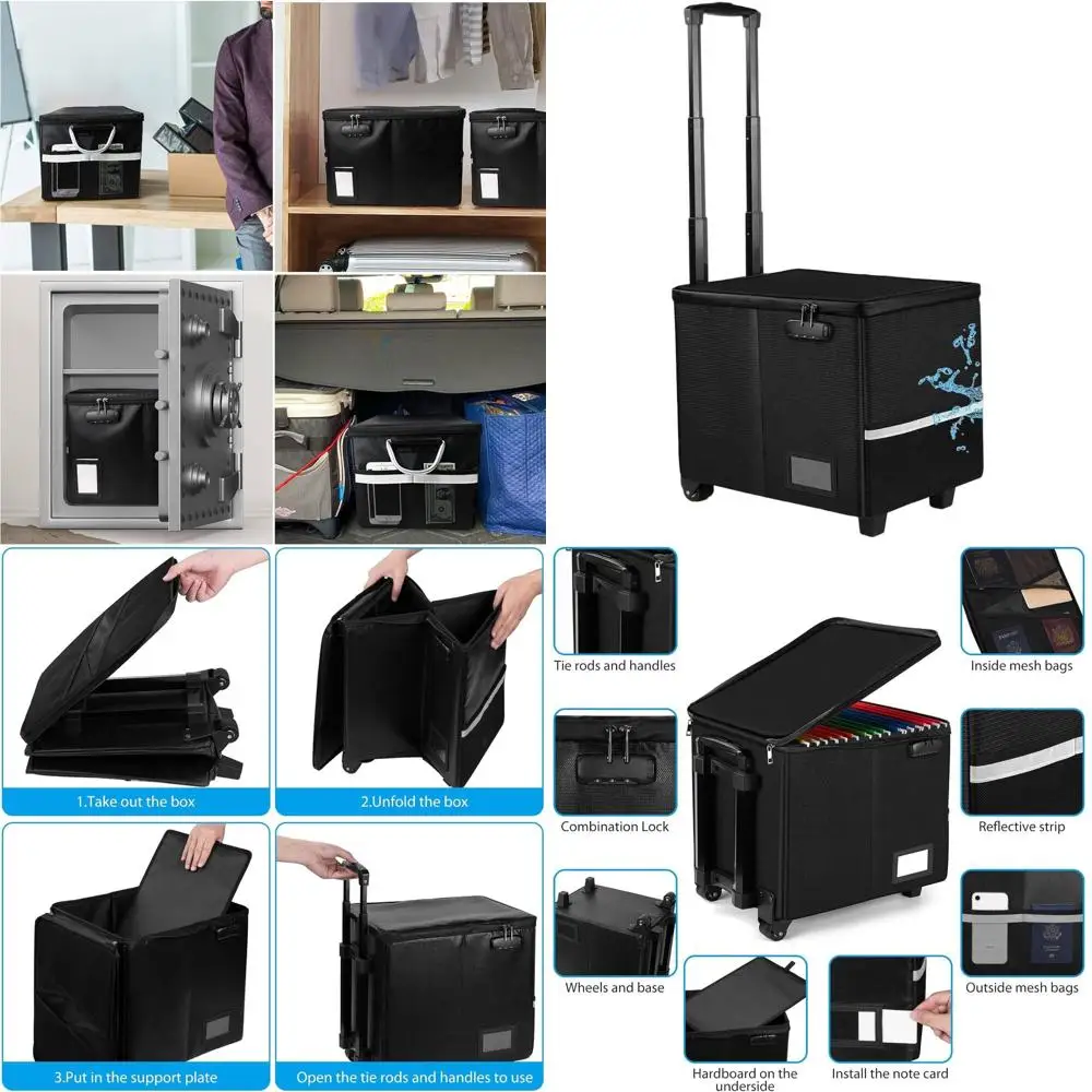 

Portable Rolling Storage Cart for Teachers and Office Use